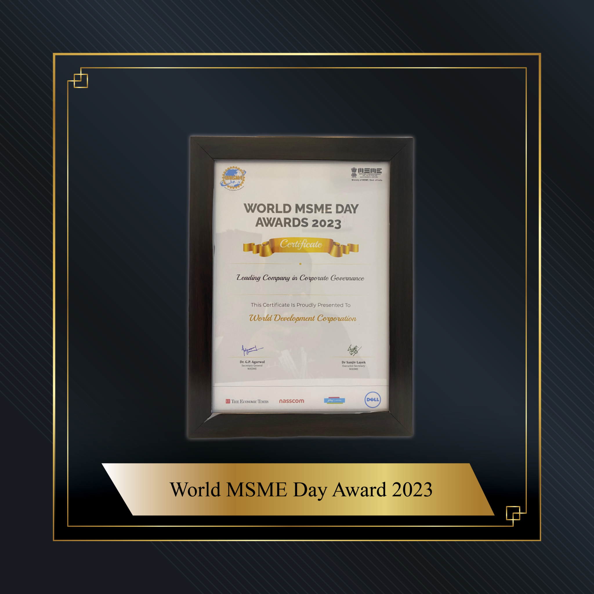 World MSME Day Award